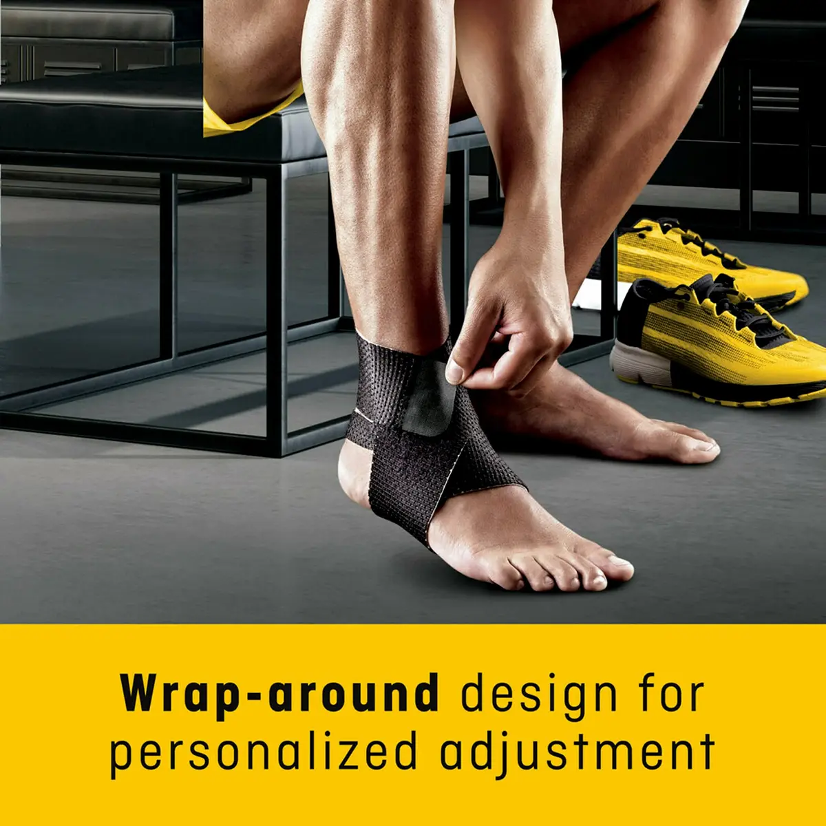 Futuro Performance Comfort Ankle Support, Adjustable Black | Moderate Support & Breathable Materials - view 4
