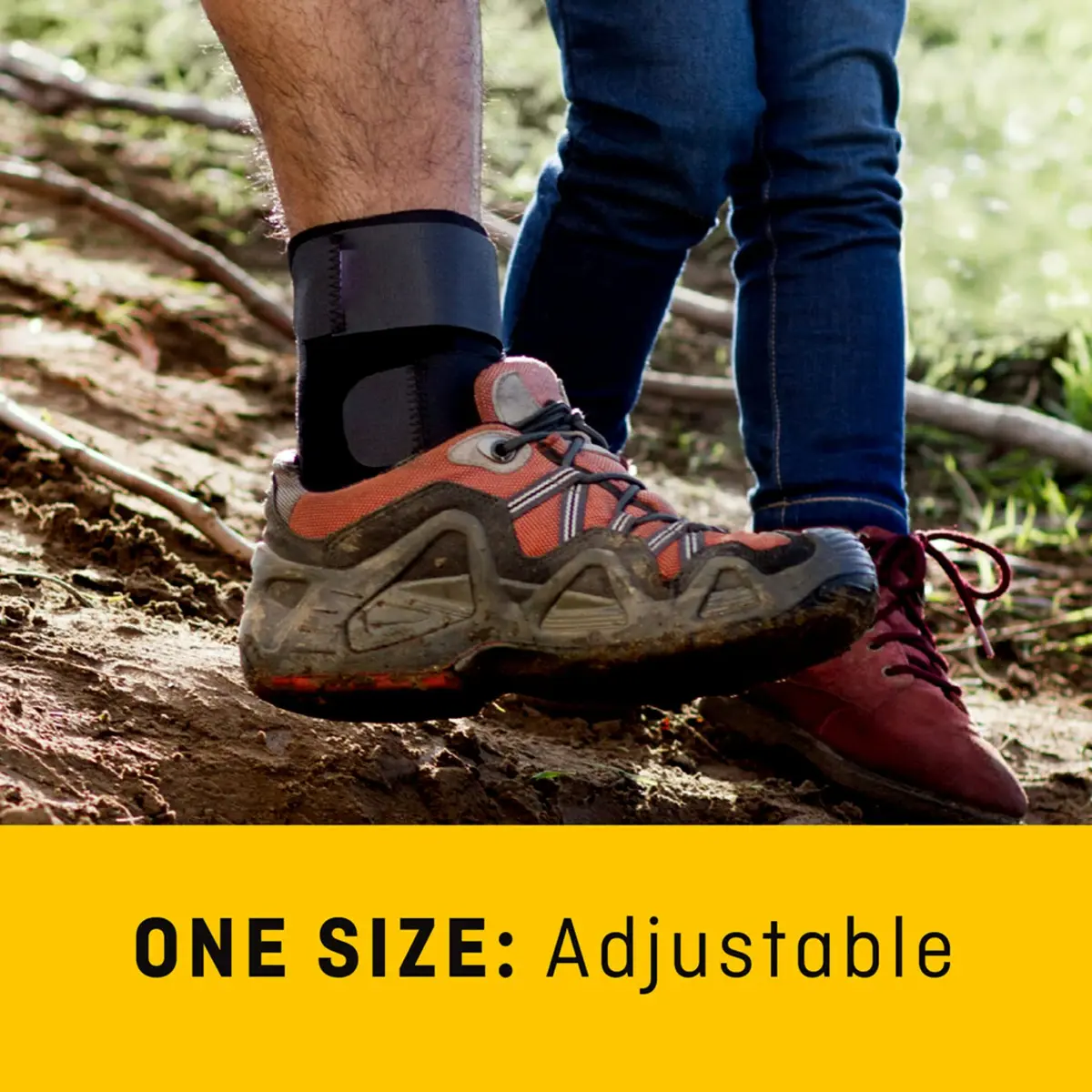 Futuro Sport Deluxe Black Ankle Stabilizer with Hook and Loop Strap, 0.11 kg (0.227 lb) | FDA Approved Professional Healthcare - view 6