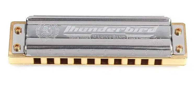Hohner Marine Band Thunderbird Diatonic Harmonica - Key of LE, 13.21 cm (5.25 in) Length | Low Pitch Sound - view 3