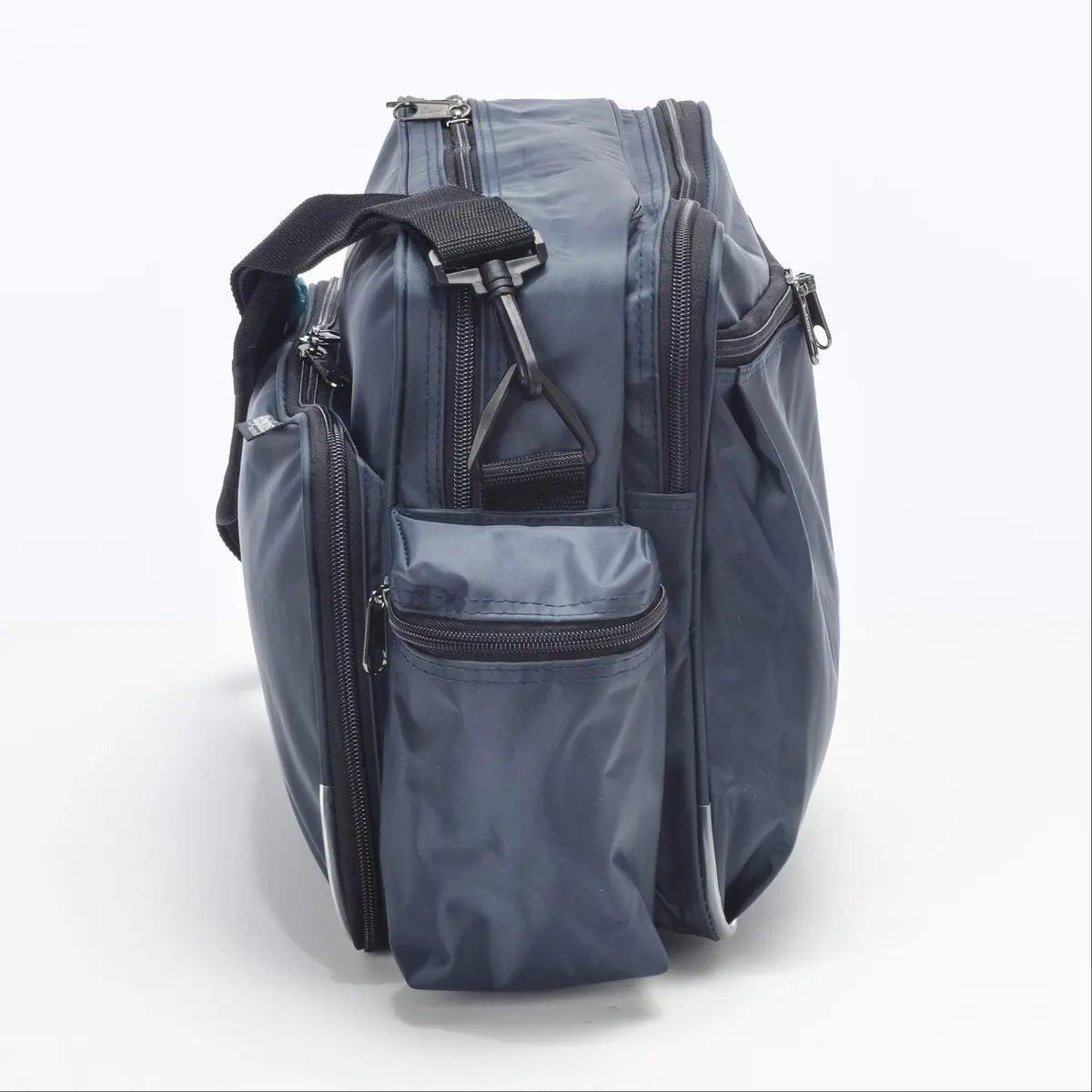 Hopkins Medical Products Home Health Shoulder Bag 14x11x7 inch Waterproof Nylon Navy Blue - view 6