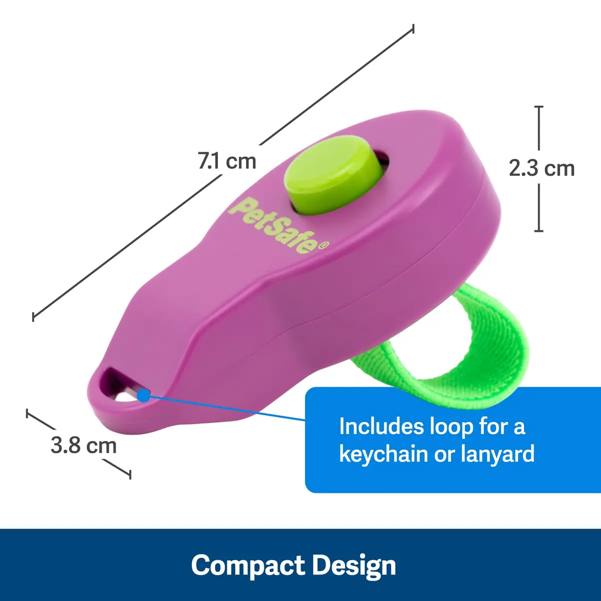PetSafe Clik-R Dog Training Clicker, Purple | Ergonomic & Comfortable for All Ages - view 2
