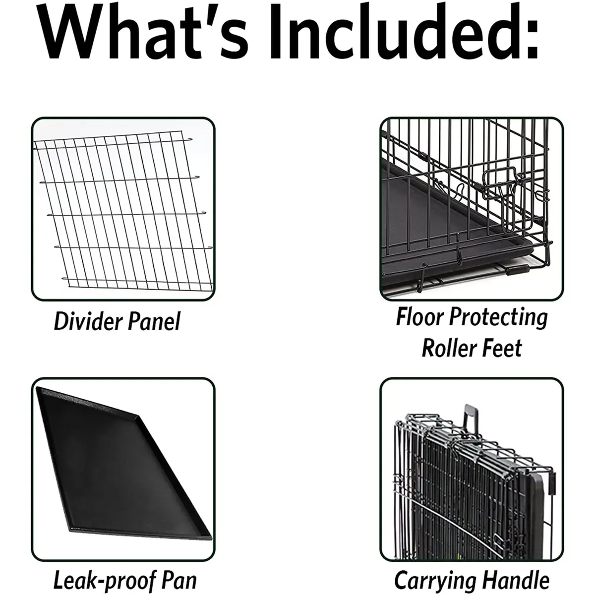 MidWest Homes for Pets Large Ovation Single Door Folding Dog Crate 43.5"L x 28.5"W x 30.5"H | Space-Saving Patented Door - view 4