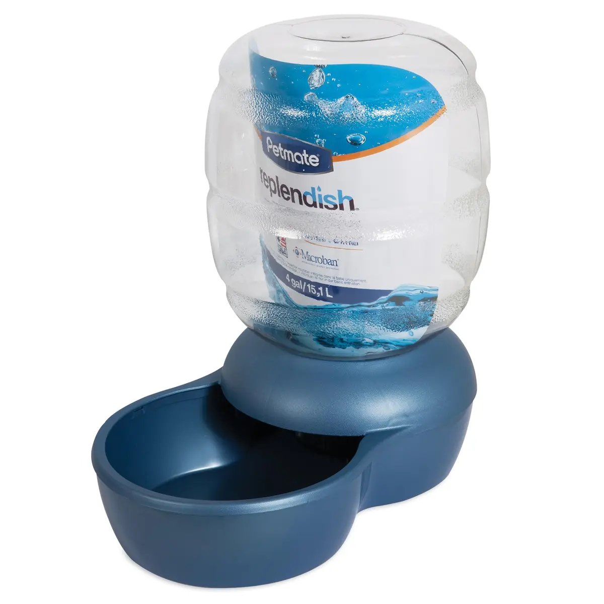 Petmate Replendish Gravity Waterer for Cats and Dogs 4 Gallons | BPA-Free, Made in USA, Easy Refill - main product image