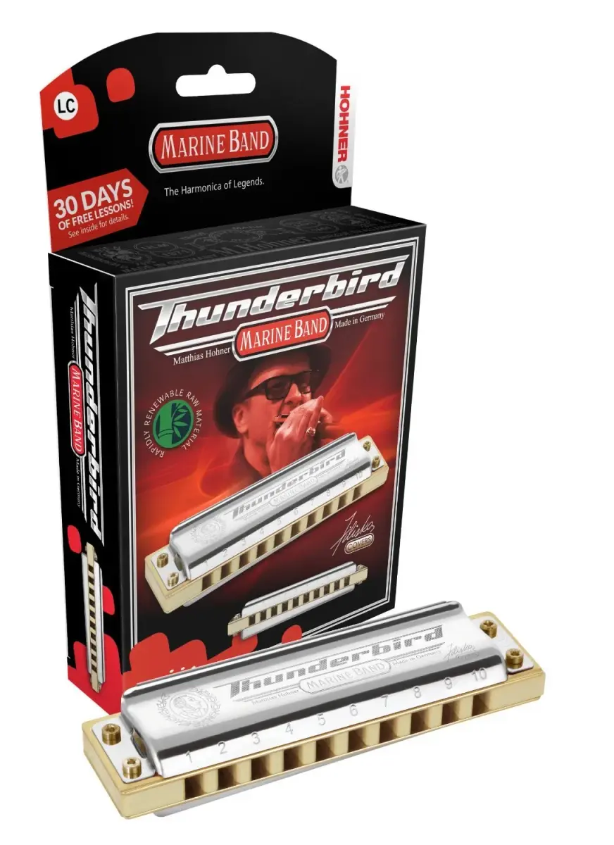 Hohner Thunderbird Harmonica Low Eb Key | Deep-Toned Diatonic Instrument for Rich Sound - main product image