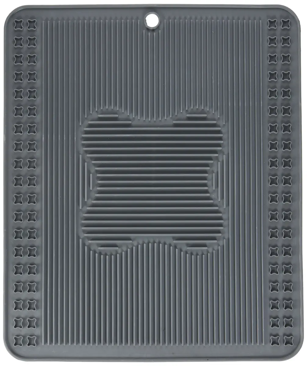 Catit Litter Pan Mat Gray 34cm (13.3in) | Catches Litter, Protects Floors - main product image