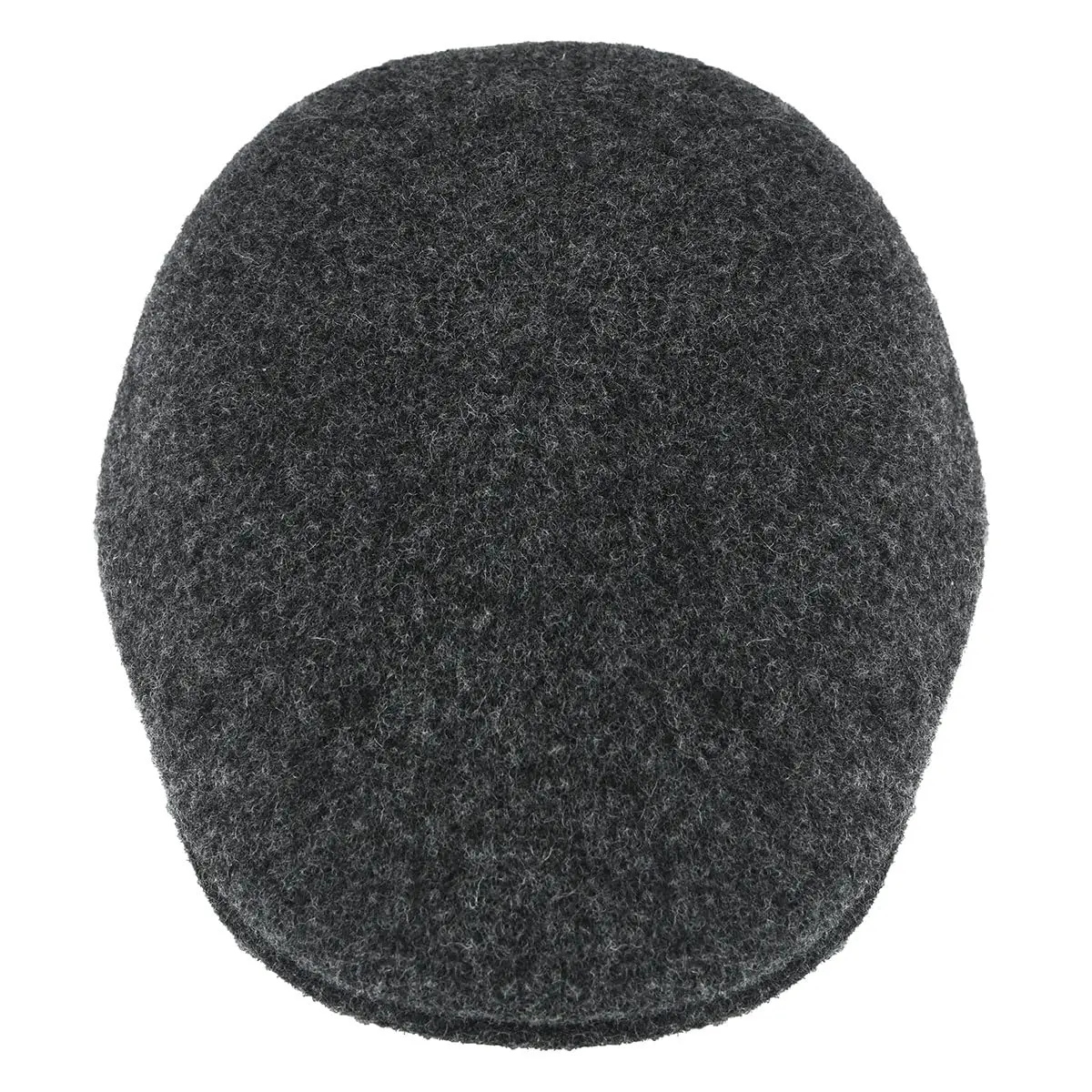 Kangol Seamless Wool 507 Flat Cap Dark Flannel | Classic Men’s Newsboy Cap for Autumn/Winter - view 9