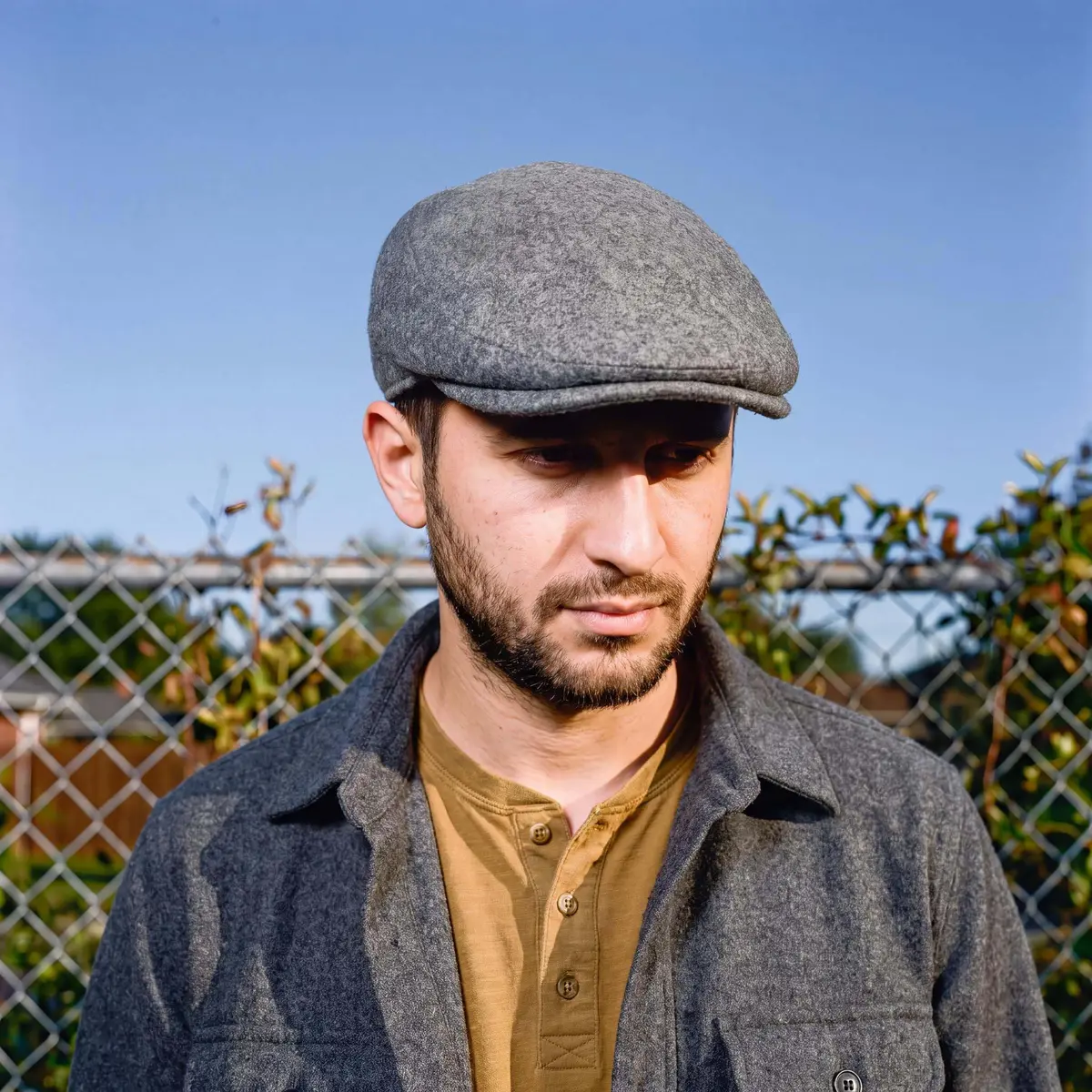 Kangol Seamless Wool 507 Flat Cap Dark Flannel | Classic Men’s Newsboy Cap for Autumn/Winter - view 2