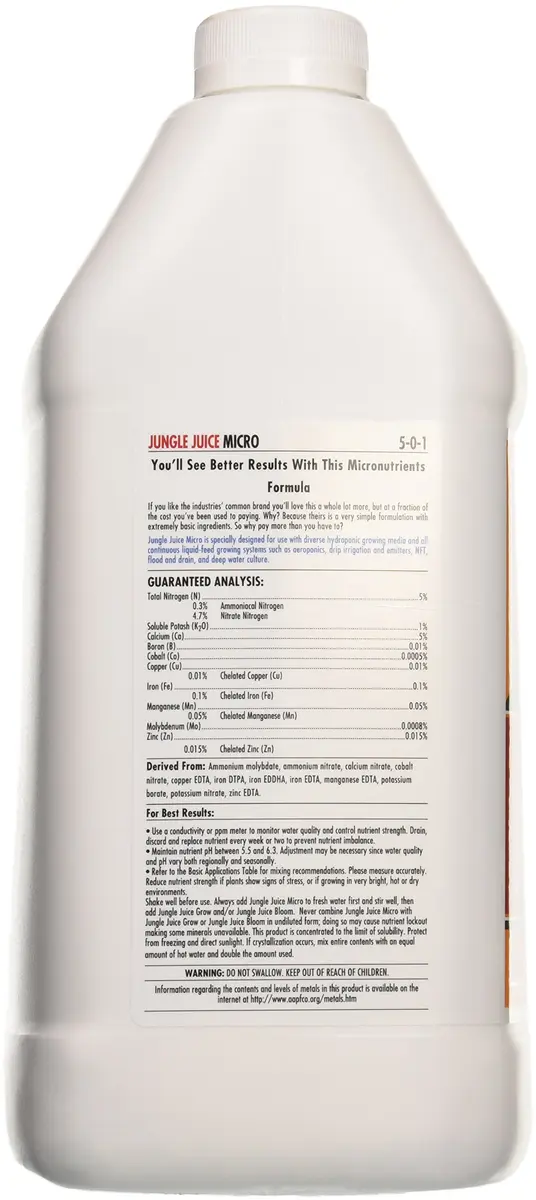 Advanced Nutrients Jungle Juice Micro Fertilizer 4L | Supports High-Quality Plant Growth - view 2