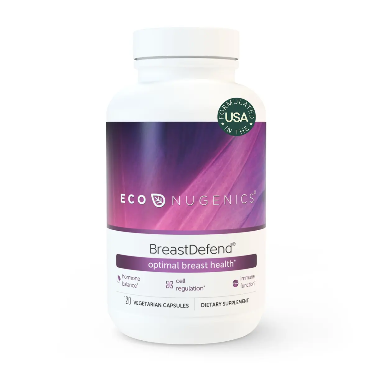 EcoNugenics BreastDefend DIM Supplement – 120 Capsules | Supports Breast & Cellular Health - main product image