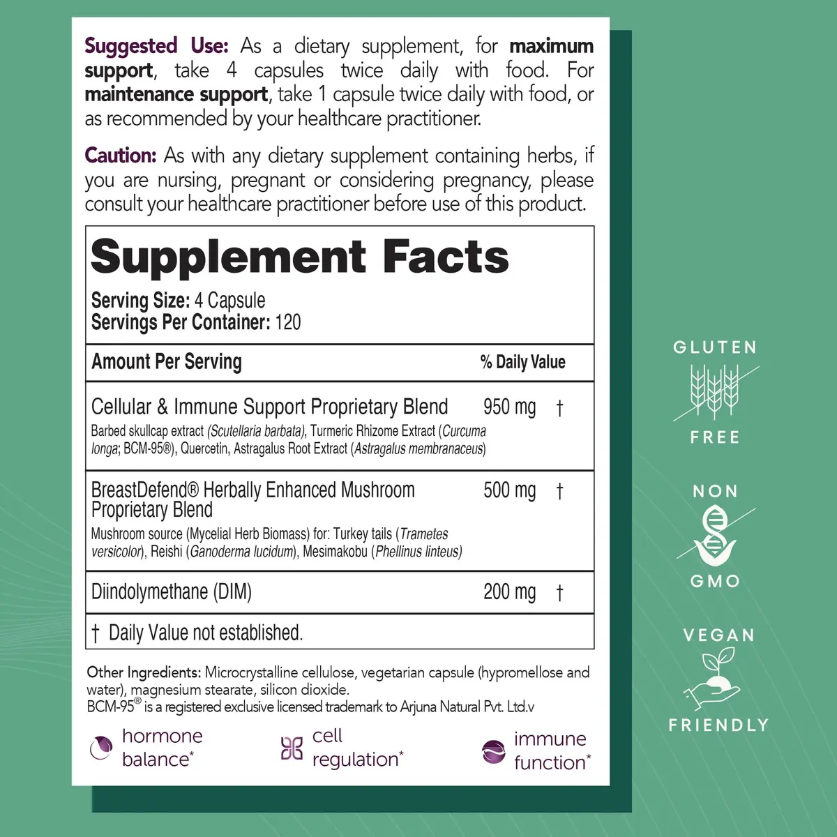 EcoNugenics BreastDefend DIM Supplement – 120 Capsules | Supports Breast & Cellular Health - view 4