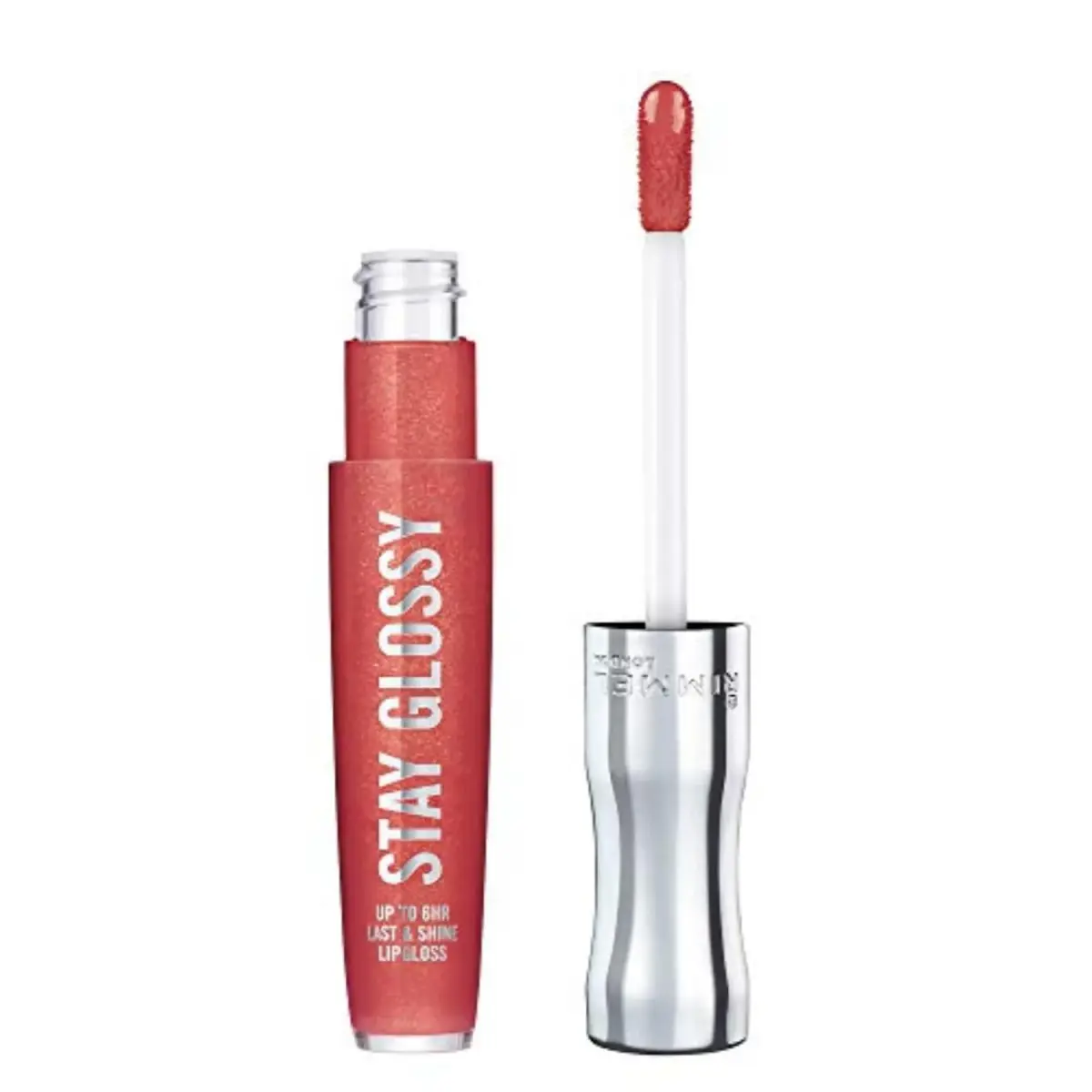 Rimmel Stay Glossy Lip Gloss All Day Seduction 5ml (0.18 Fl Oz) | High-Glossy Finish for Vibrant Lip Color - main product image