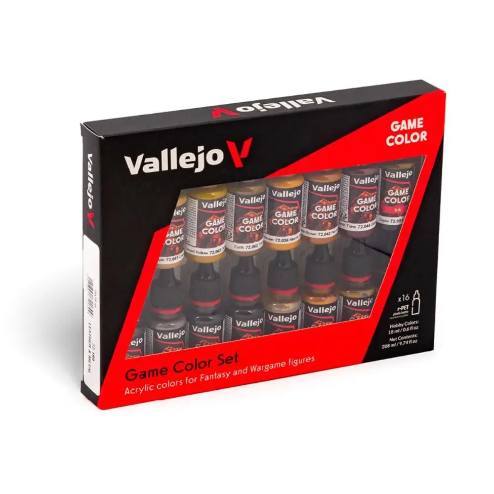 Vallejo Game Color Leather and Metal Set | 16 Bottles x 18 ml | Realistic Miniature Painting - view 3