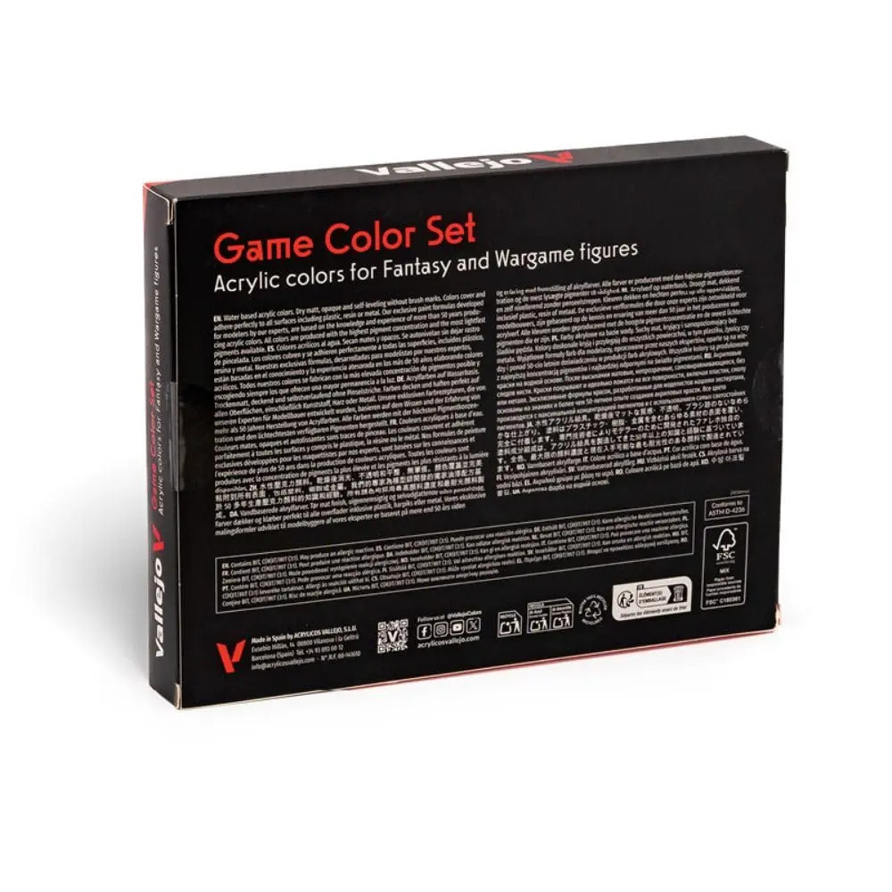 Vallejo Game Color Leather and Metal Set | 16 Bottles x 18 ml | Realistic Miniature Painting - view 4