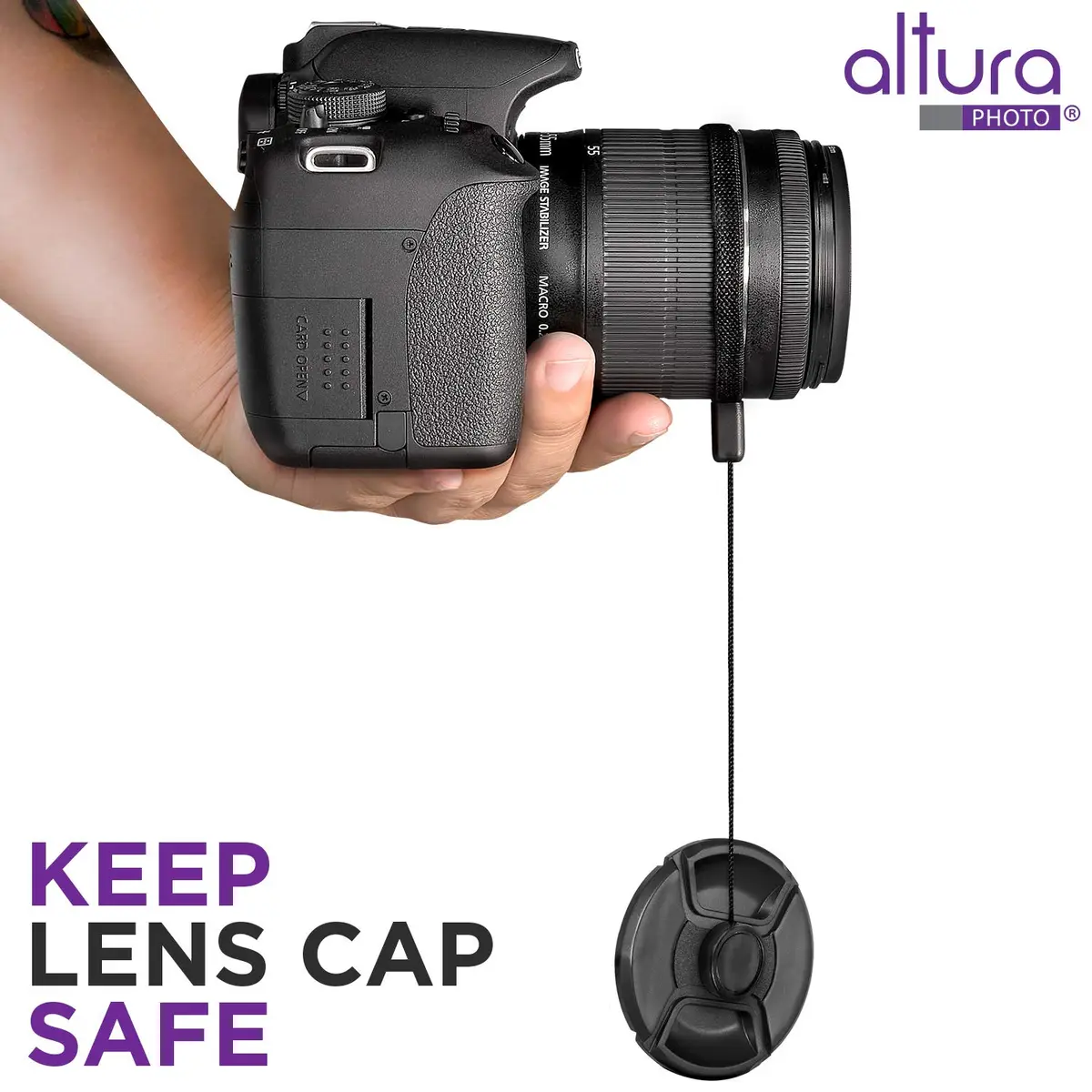 Altura Photo 5 Pcs Lens Cap Keeper Tether & Holder for Camera Lenses | Never Lose a Lens Cap Again - view 6