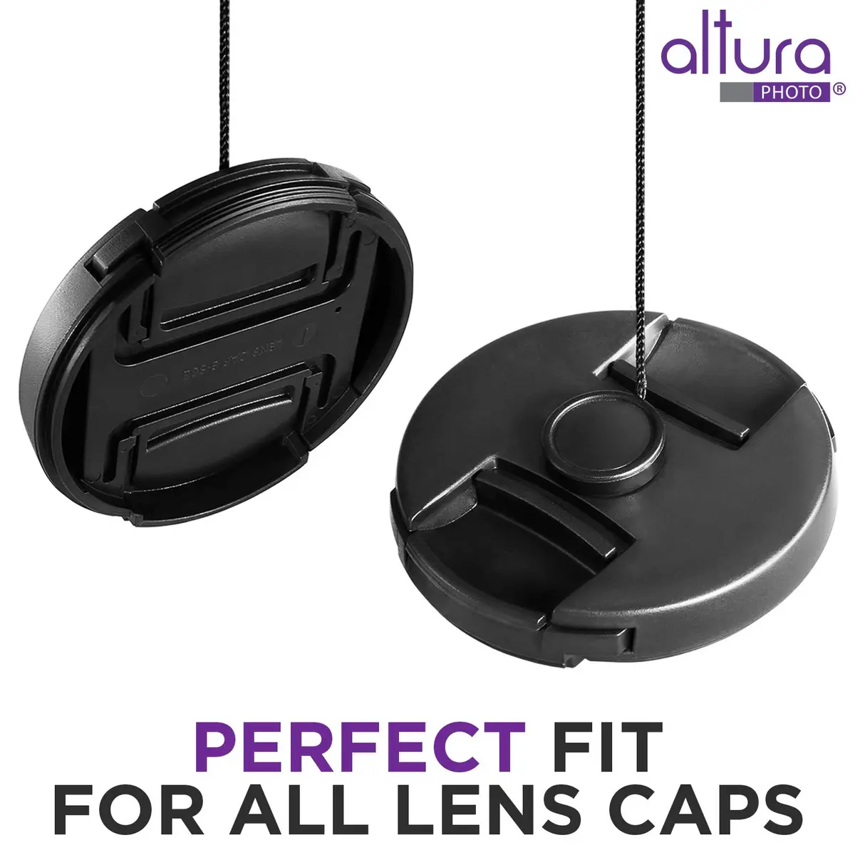 Altura Photo 5 Pcs Lens Cap Keeper Tether & Holder for Camera Lenses | Never Lose a Lens Cap Again - view 3