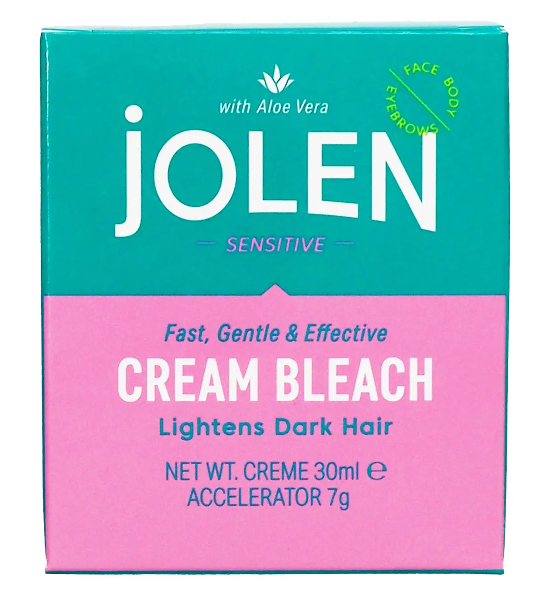 Jolen Creme Bleach Plus Aloe Vera 1oz. | Mild Hair Bleaching for All Hair Types - main product image