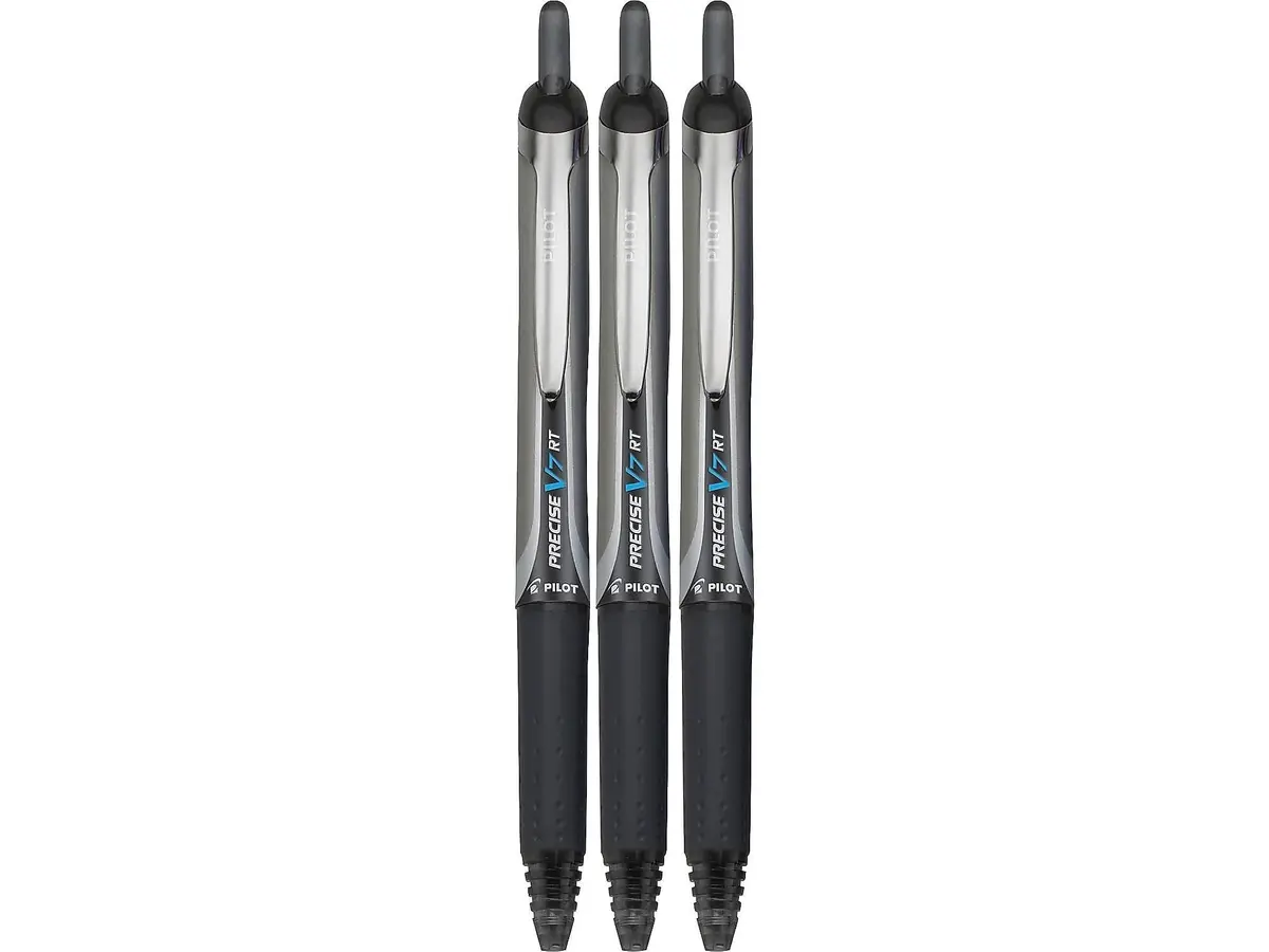 Pilot Precise V7 RT Refillable Liquid Ink Rollerball Pen 0.7mm | Fine Point, Refillable, Black Ink - main product image