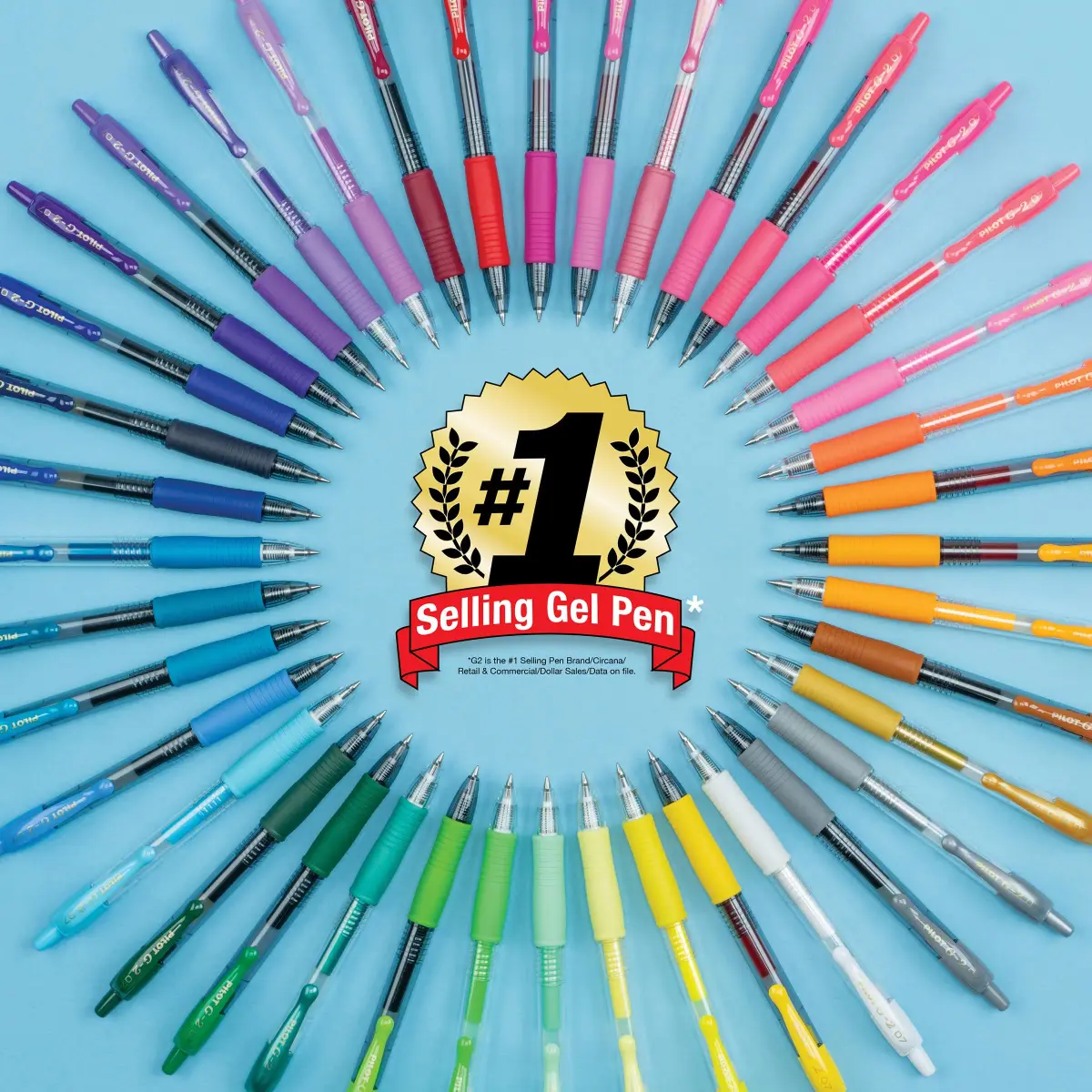 Pilot G2 Premium Assorted Color Gel Pens, Fine Point 0.7mm, 5-Pack | Smooth Writing & Long-Lasting Ink - view 7