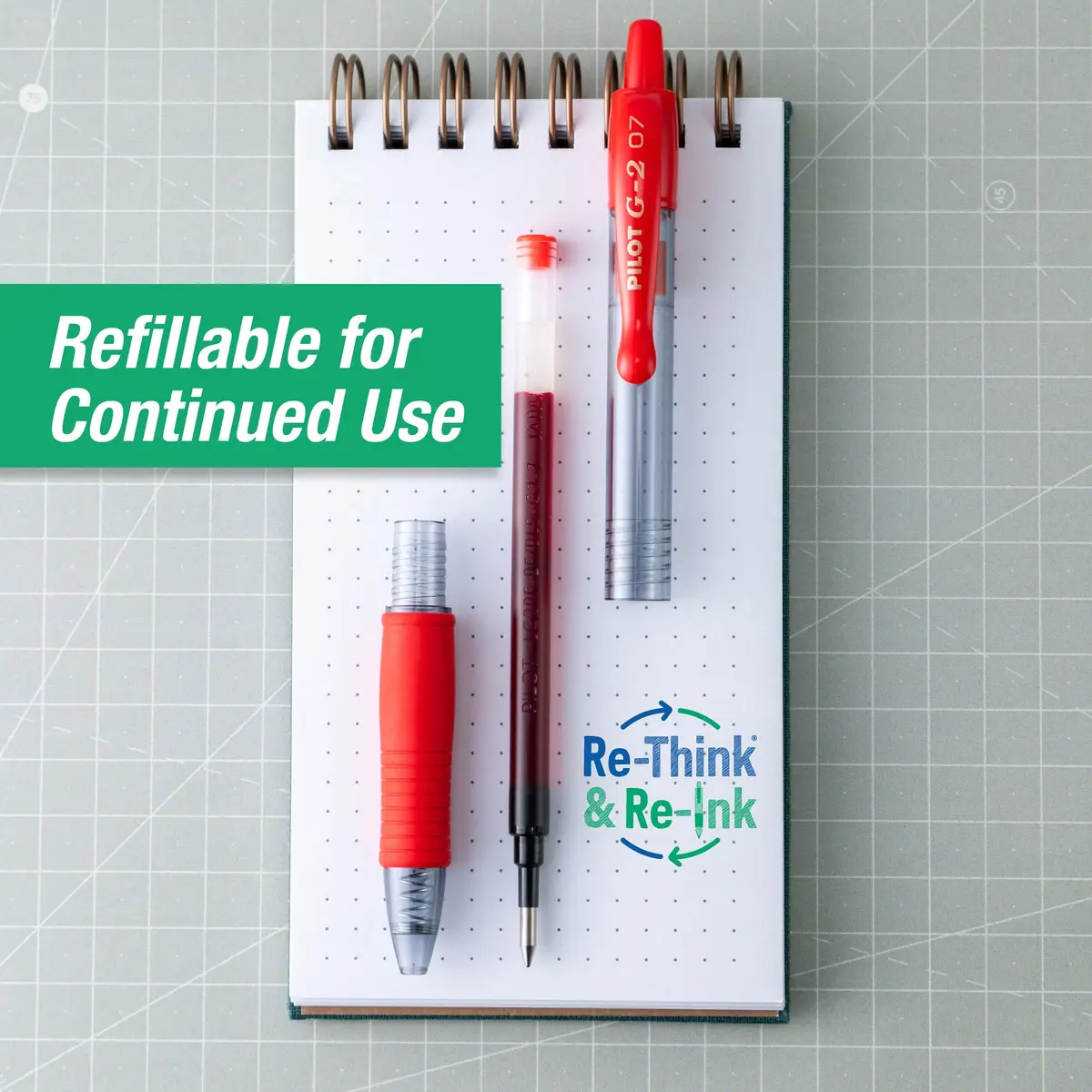PILOT G2 Premium Gel Roller Pens Fine Point 0.7mm Red 4-Pack | Smooth Ink Flow for Students & Office - view 5