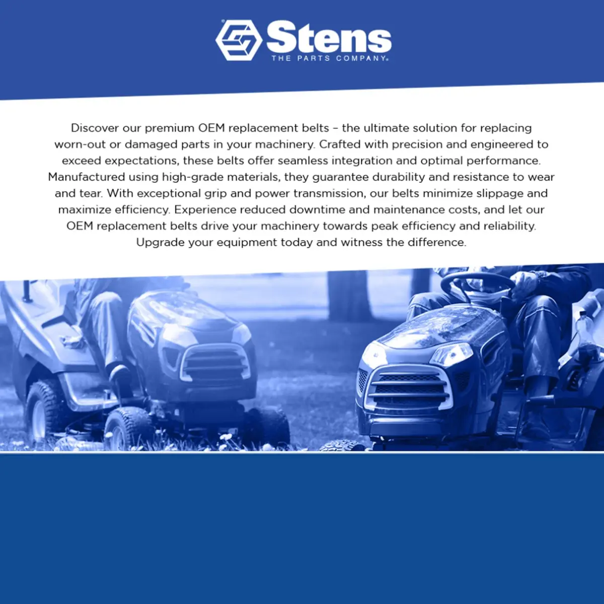 Stens 265-448 Covered Belt 1.5 cm (0.438 in) | Replaces Club Car 1019167-01 Starter Generator Belt - view 4