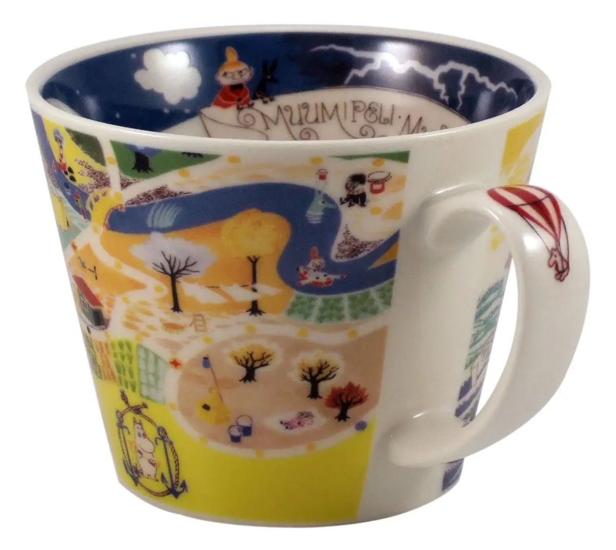 山加商店 Moomin Valley Map Design Soup Mug Cup Yamaka Japan | Porcelain 400ml | Cute Moomin Gift - view 4