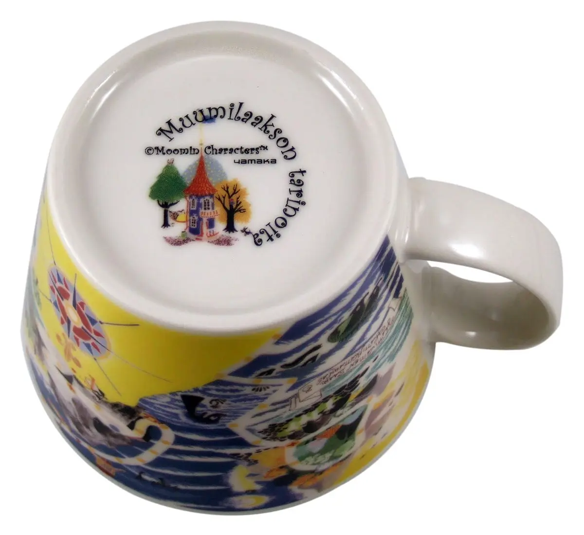 山加商店 Moomin Valley Map Design Soup Mug Cup Yamaka Japan | Porcelain 400ml | Cute Moomin Gift - view 6
