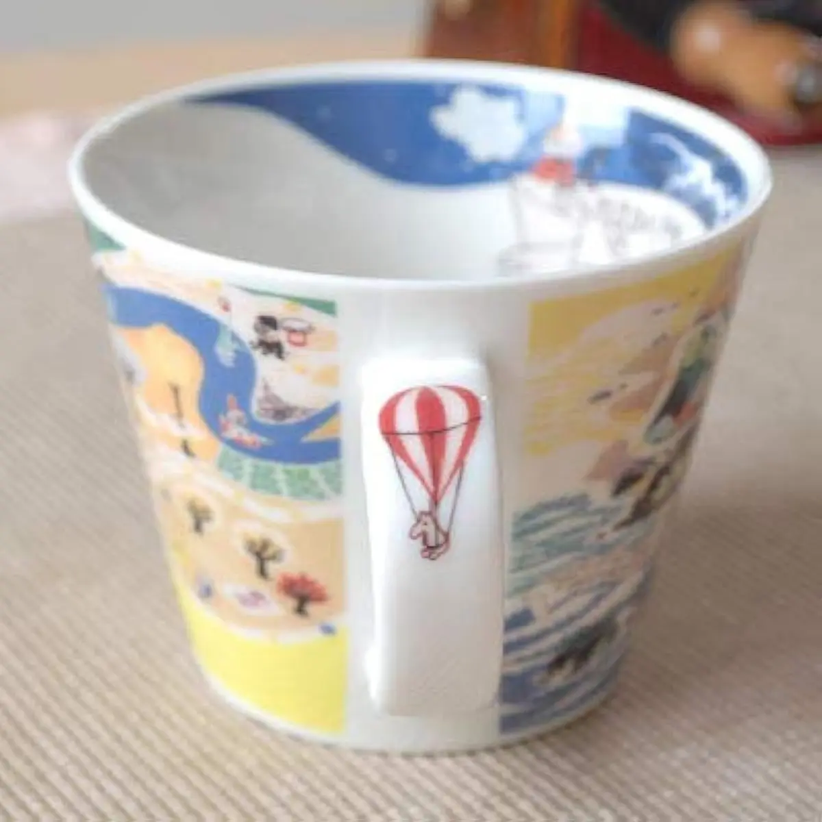 山加商店 Moomin Valley Map Design Soup Mug Cup Yamaka Japan | Porcelain 400ml | Cute Moomin Gift - view 2