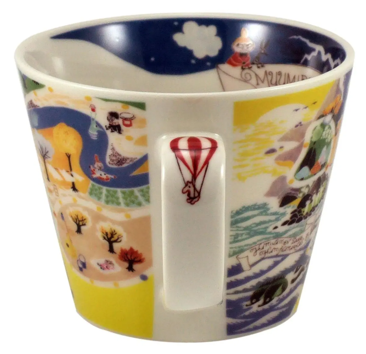 山加商店 Moomin Valley Map Design Soup Mug Cup Yamaka Japan | Porcelain 400ml | Cute Moomin Gift - view 3