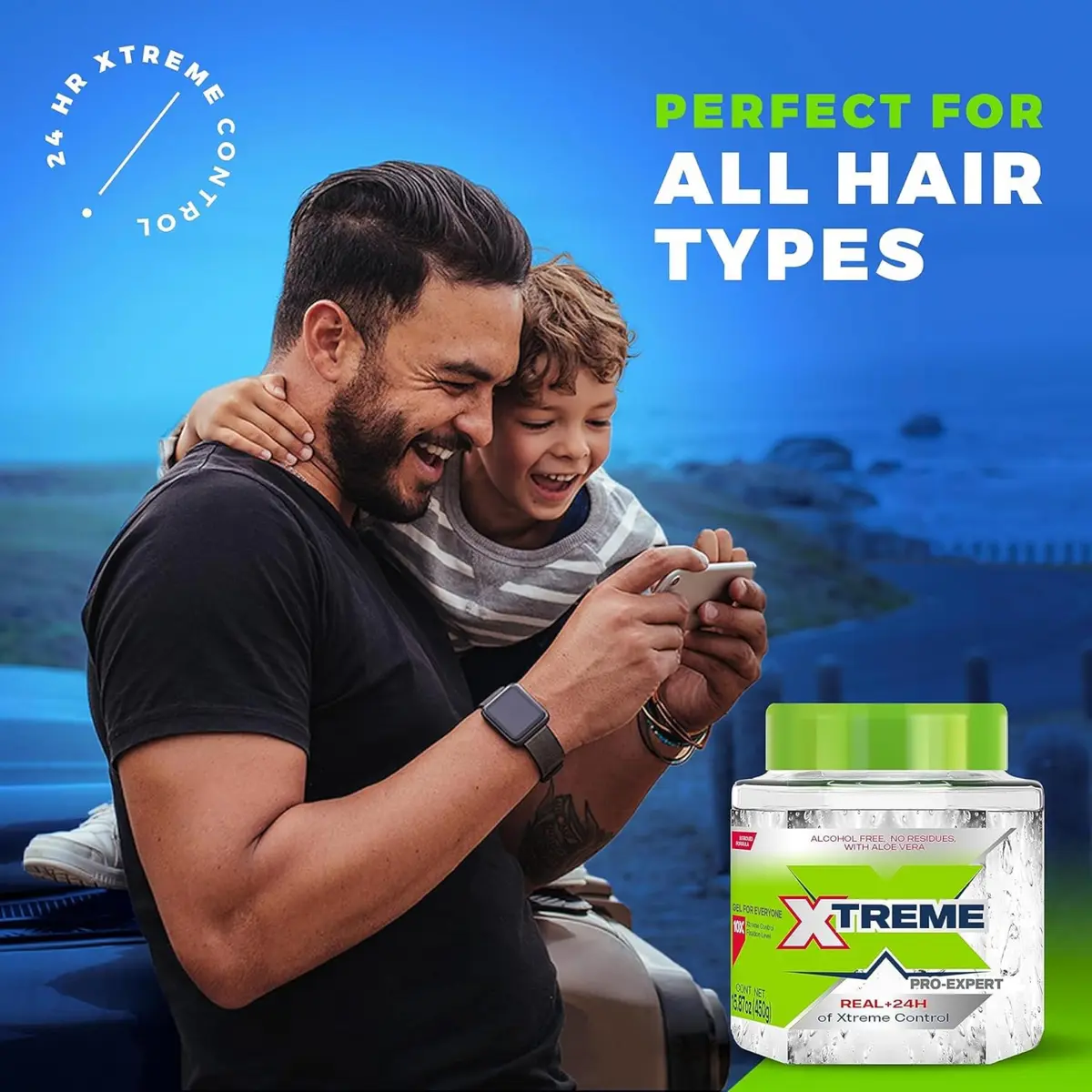 Xtreme Pro-Expert Styling Gel, 15.87 Oz Jar | Strong Hold, Alcohol-Free with Aloe Vera - view 5