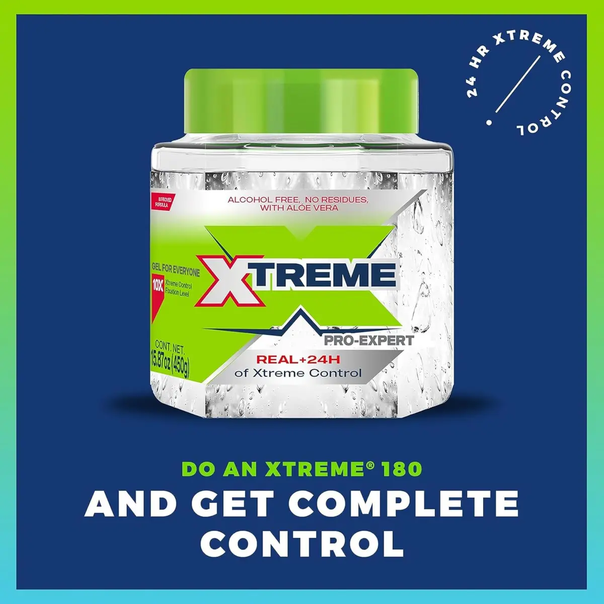 Xtreme Pro-Expert Styling Gel, 15.87 Oz Jar | Strong Hold, Alcohol-Free with Aloe Vera - view 3