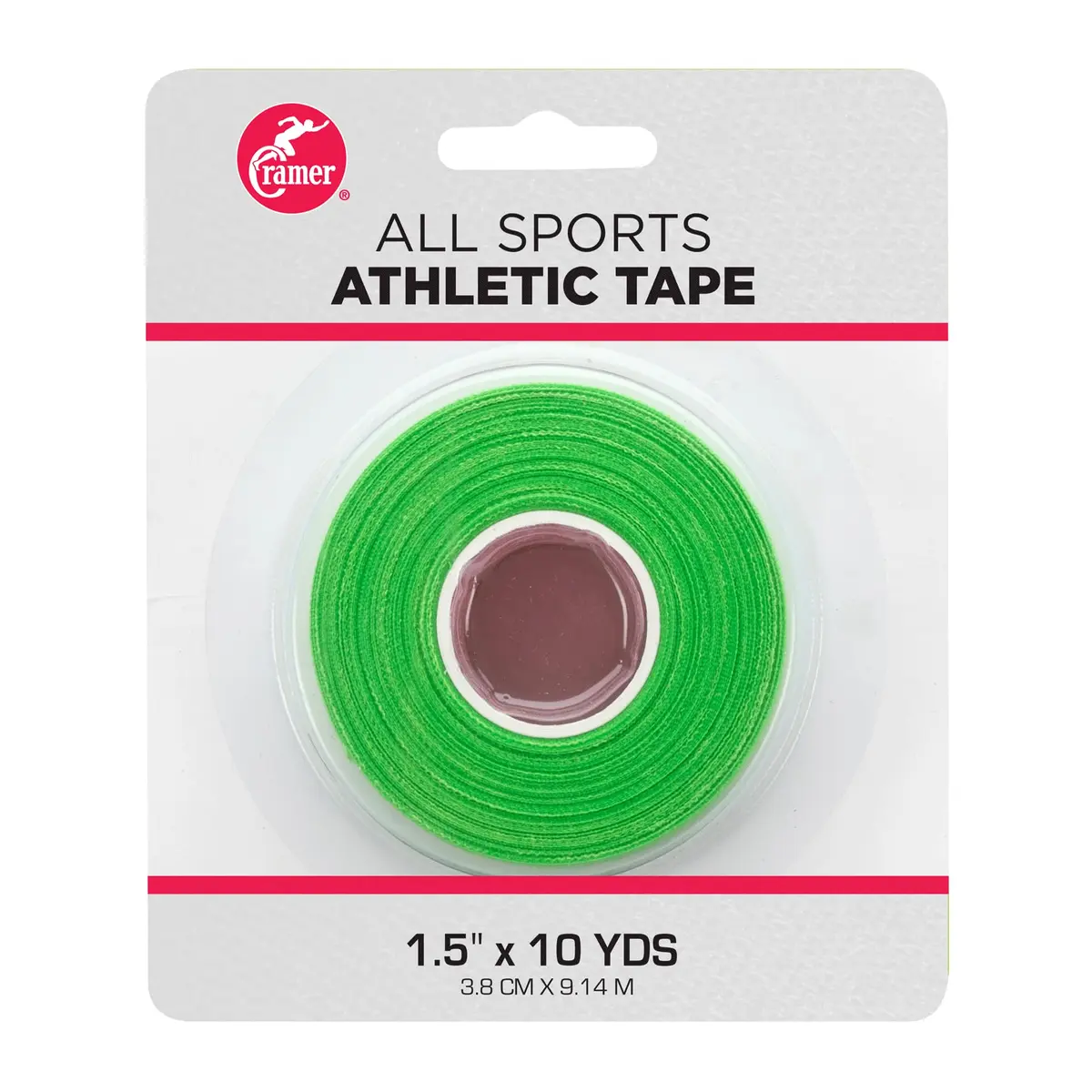 Cramer Athletic Tape, 1.5" x 10 Yards, Green | Easy Tear Sports Tape for Ankle, Wrist & Knee Support - main product image
