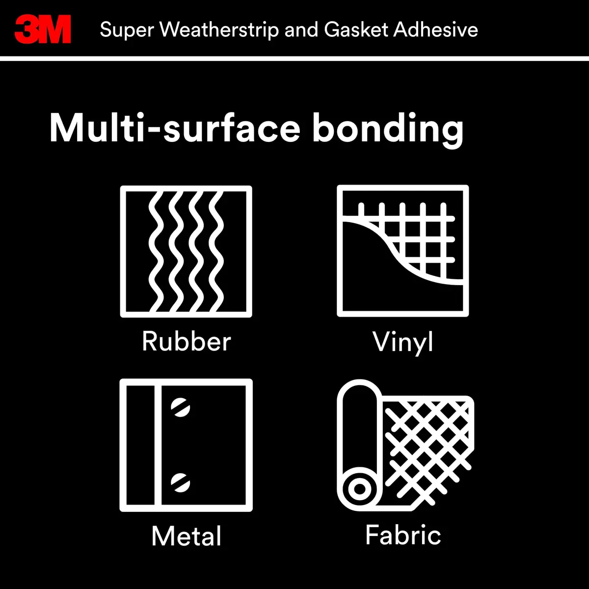 3M Super Weatherstrip and Gasket Adhesive 2 fl oz Tube | Waterproof Rubber Bonding - view 8
