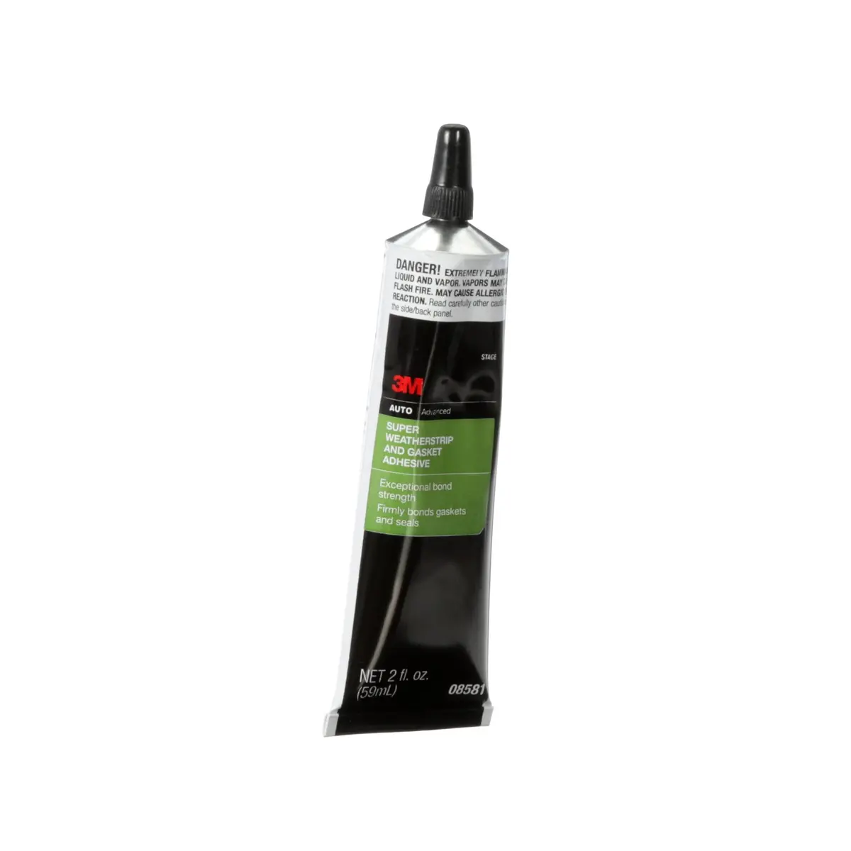 3M Super Weatherstrip and Gasket Adhesive 2 fl oz Tube | Waterproof Rubber Bonding - view 2