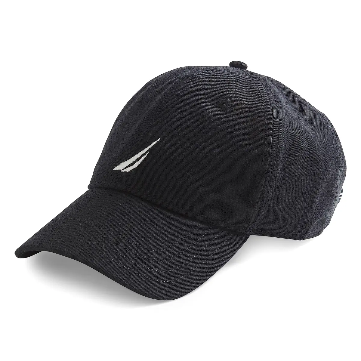 Nautica Classic Logo Adjustable Baseball Cap Hat True Black | Breathable Cotton-Twill for All-Day Comfort - main product image
