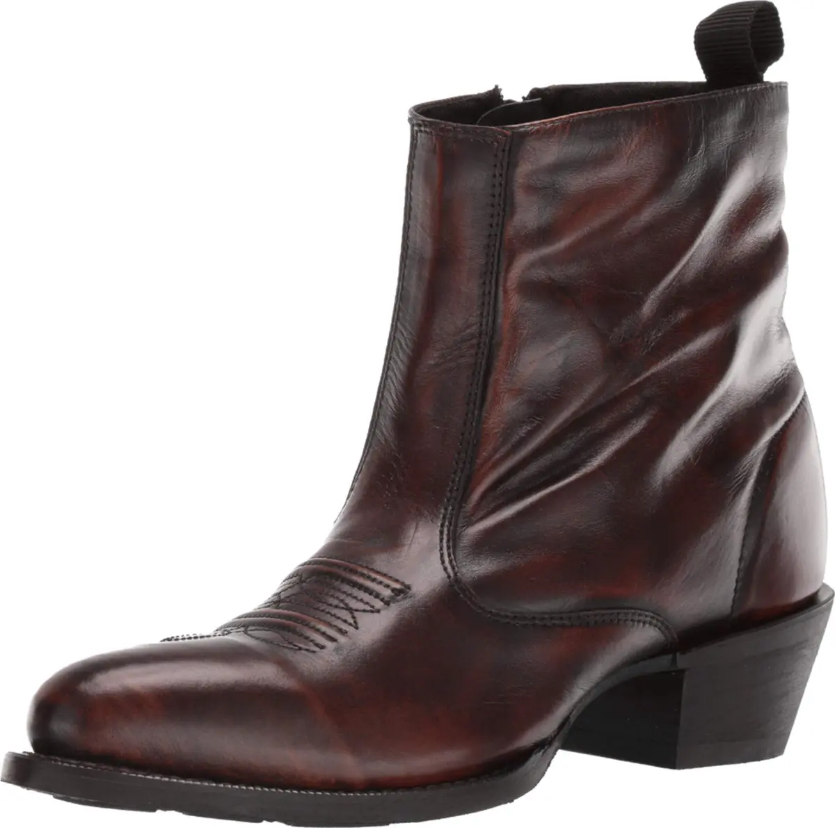 Laredo Fletcher Pointed Toe Pull On Casual Boots Ankle - Brown - Size 9 D | Classic Western Style with Leather & Orthotic Support - main product image