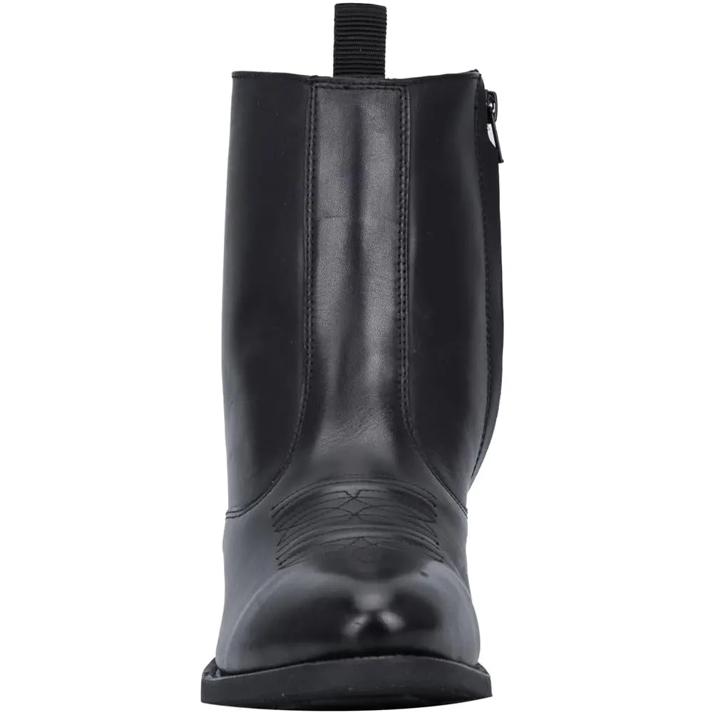 Dingo Mens Fletcher Pointed Toe Pull On Casual Boots Ankle - Black - Size 10.5 2E | Western Style with Leather Upper - view 5