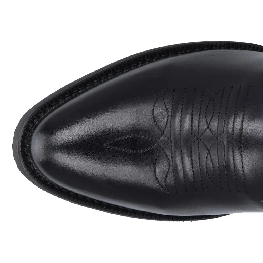 Dingo Fletcher Pointed Toe Pull On Casual Boots Ankle - Black - Size 9.5 2E | Western Style with Leather Upper - view 7