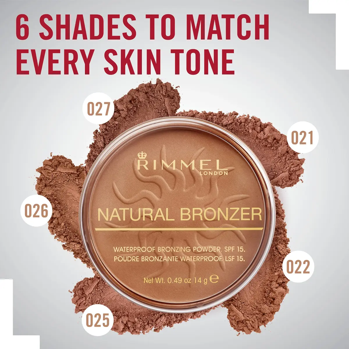 Rimmel London Natural Bronzer Sun Dance 0.49oz (14g) | Matte Finish for Sun-Kissed Glow - view 2