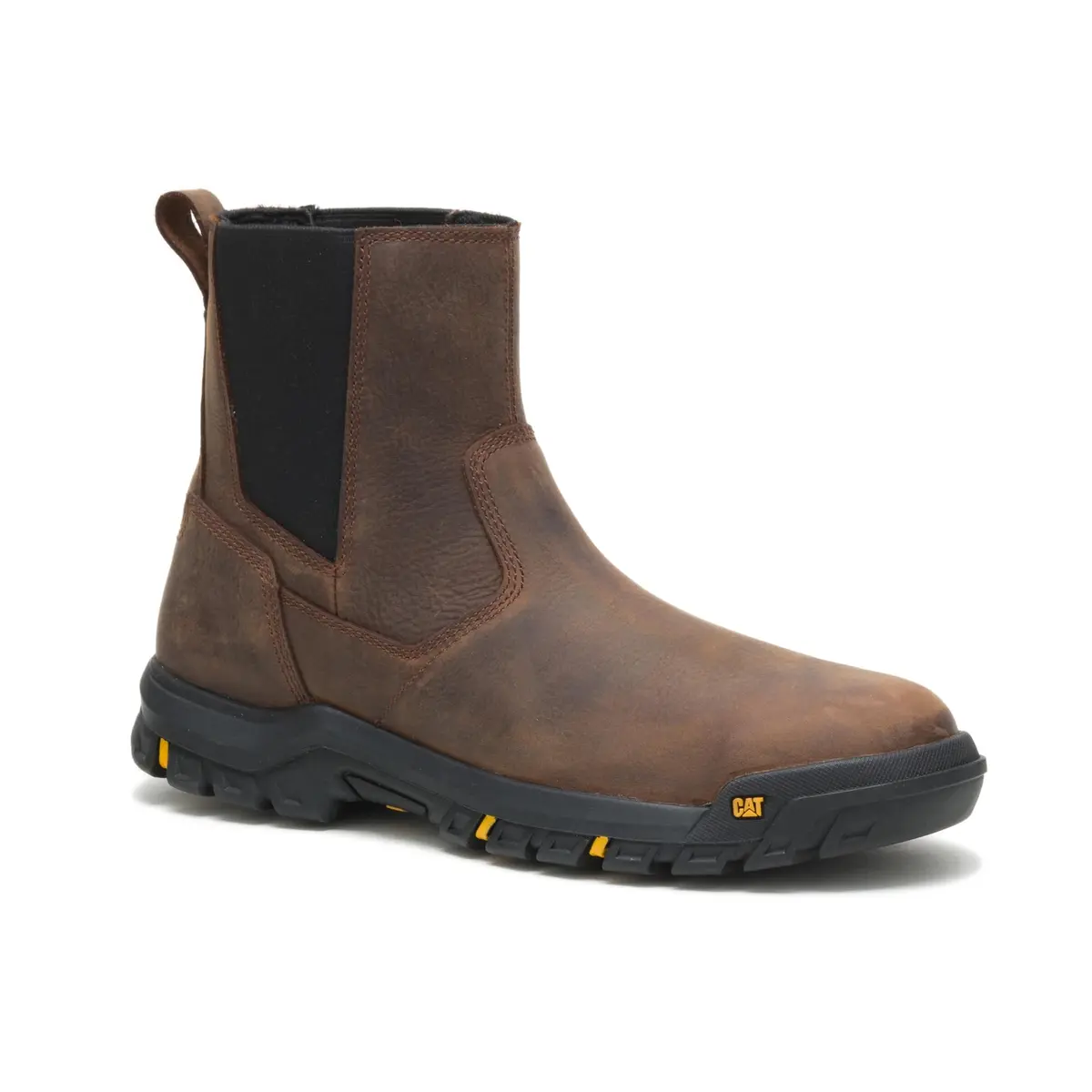 CAT Men's Wheelbase Construction Boot 9 Wide | Durable Leather Work Shoe with Soft Toe - view 3