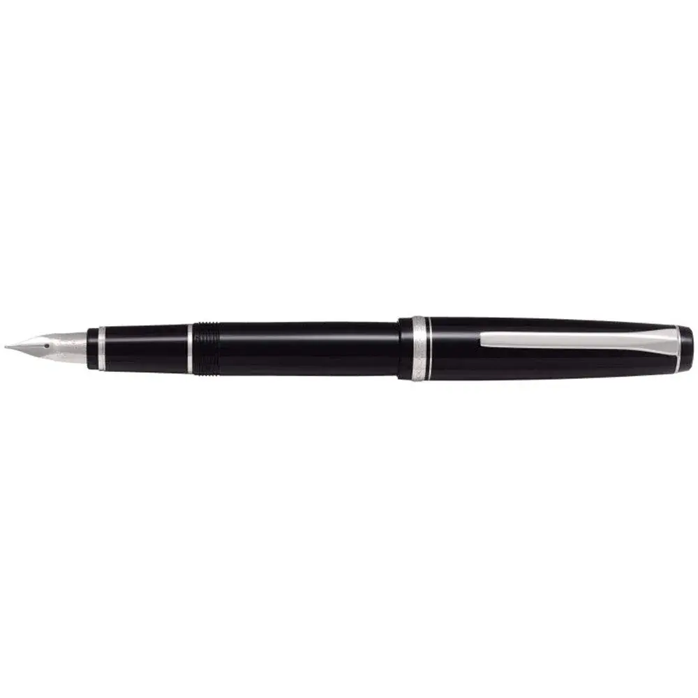 PILOT ELABO Resin Body Fountain Pen Soft Broad Nib, Black | Express Your Emotions with Japanese Calligraphy - main product image