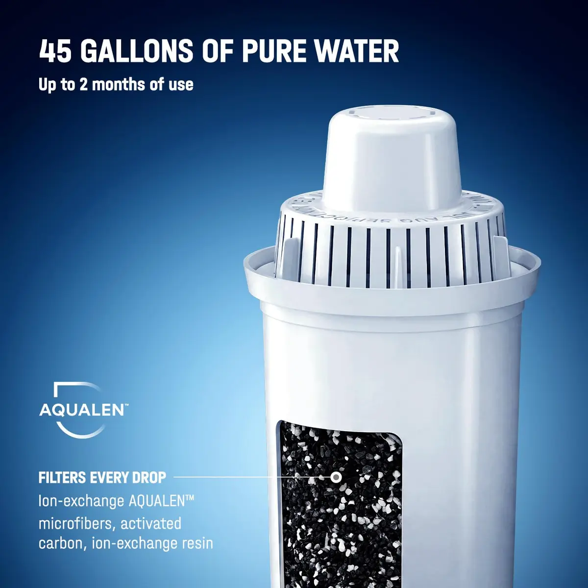 AQUAPHOR B15 Water Filter Replacement 3 Pack | Fast Flow, BPA-Free, Lasts 2 Months, Reduces Chlorine & Heavy Metals - view 3