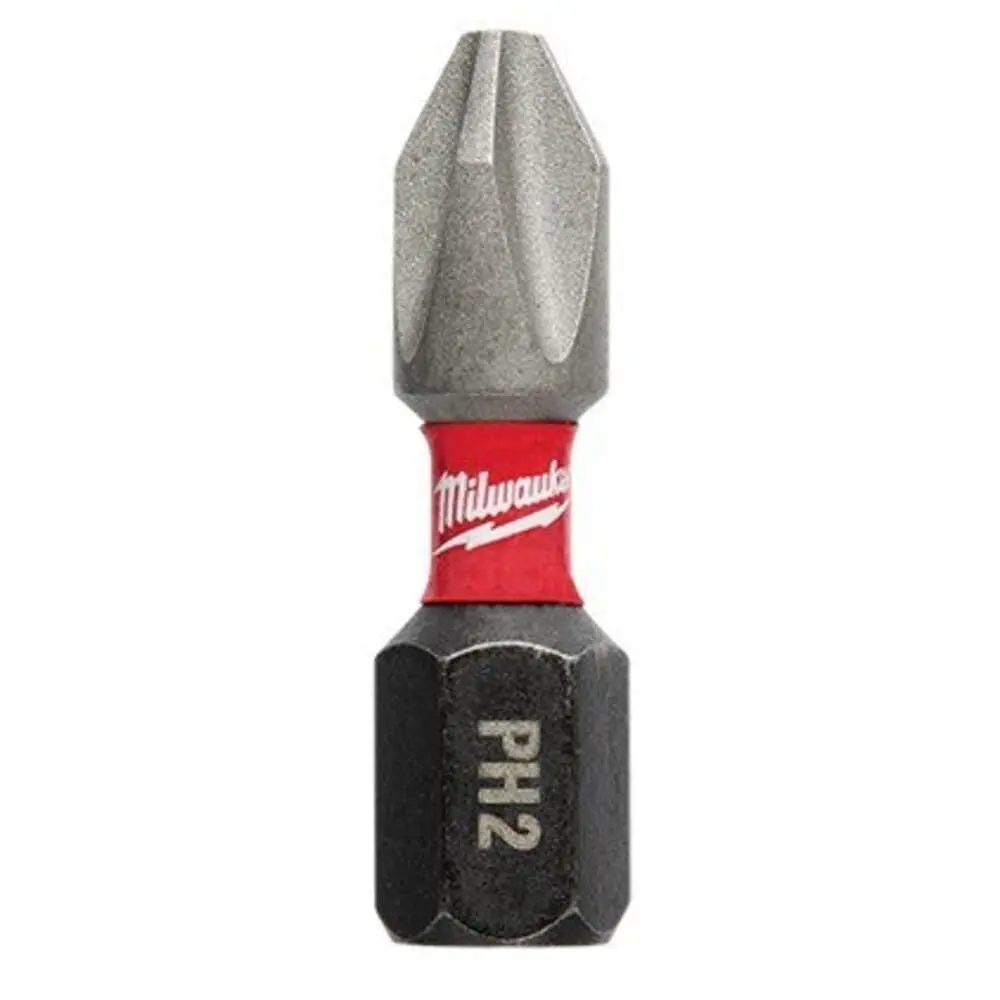 Milwaukee Shockwave 6" Phillips #2 Power Bit | Alloy Steel, Impact Duty, 15.24 cm (6 Inch) - main product image