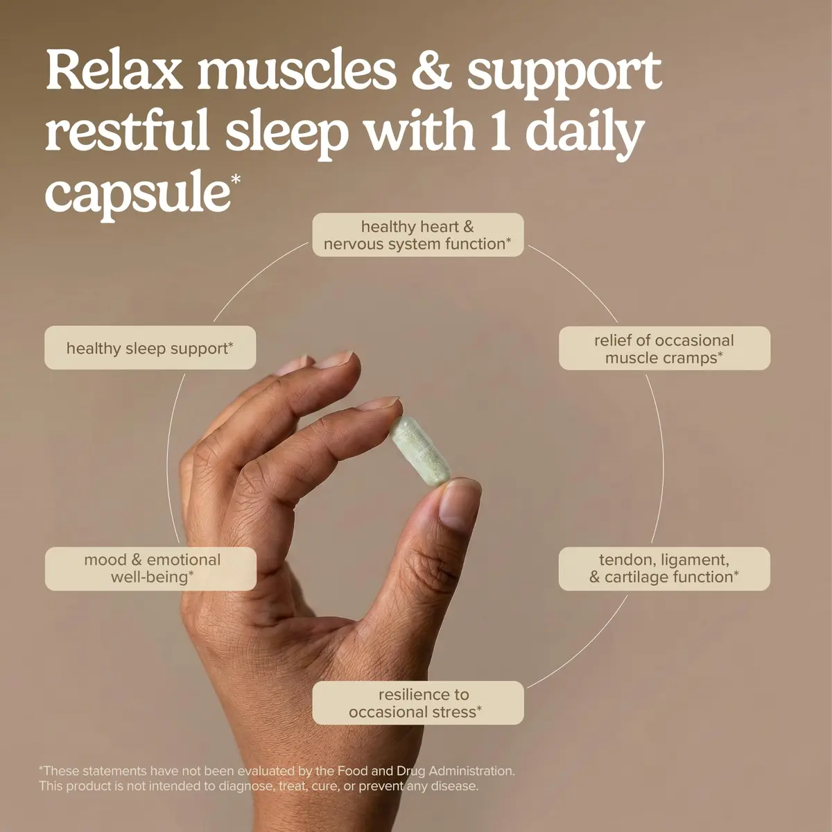 Terry Naturally BioActive Magnesium Glycinate 550mg | Supports Sleep & Stress, 120 Vegan Capsules - view 4
