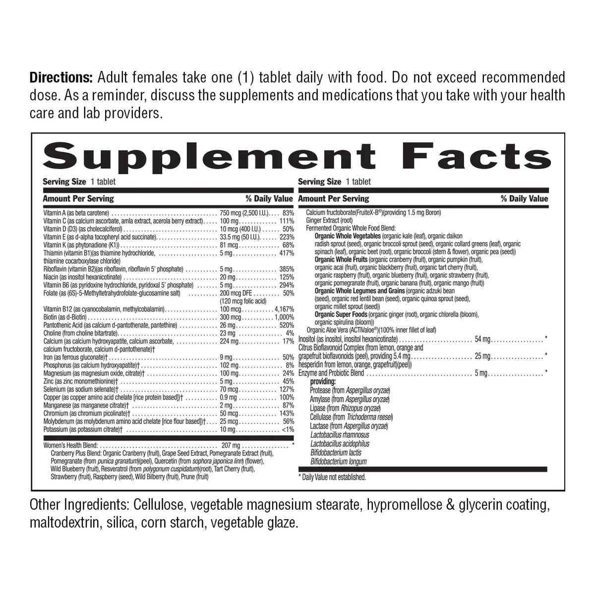 Country Life Core Daily 1 Women’s Multivitamin with Iron, 60 Tablets | Supports Women's Health & Wellness - view 7