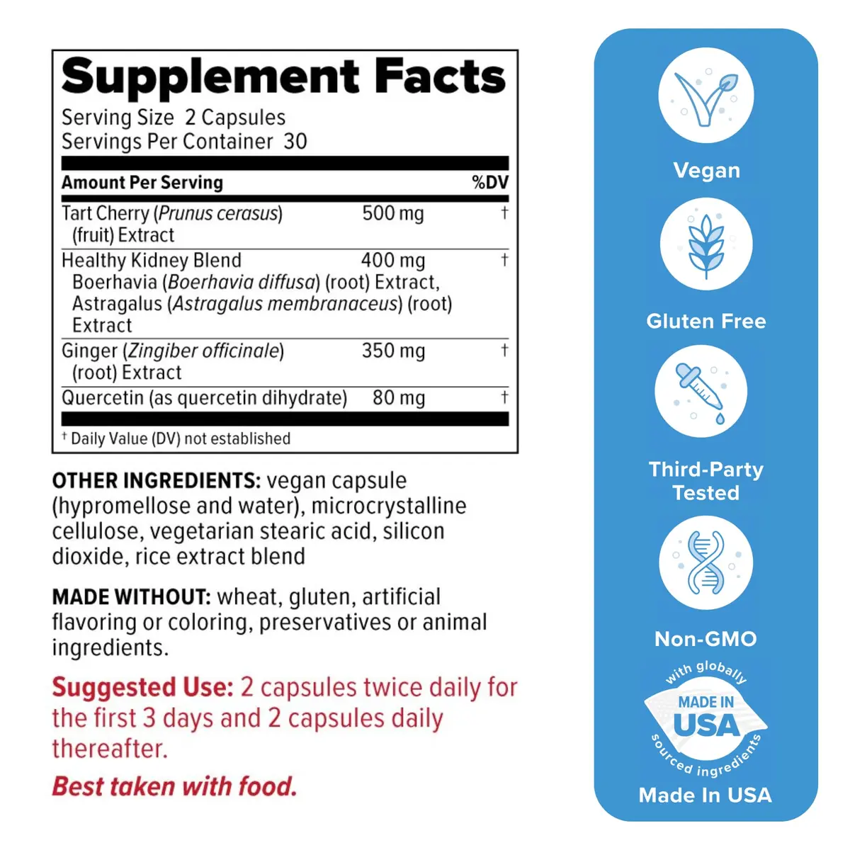Redd Remedies Gouch! | Supports Healthy Uric Acid Levels | 60 Capsules (Cherry) | Kidney & Joint Support - view 2