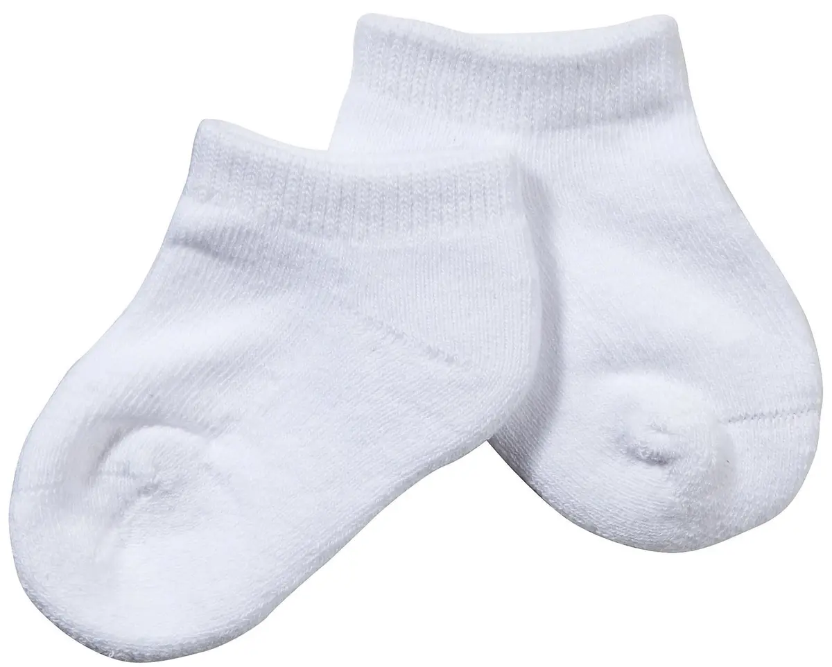 Jefferies Child Seamless Sport Low Cut Half Cushion Socks XSmall | White, 3 Pack, Low Cut, Reinforced Toe - main product image