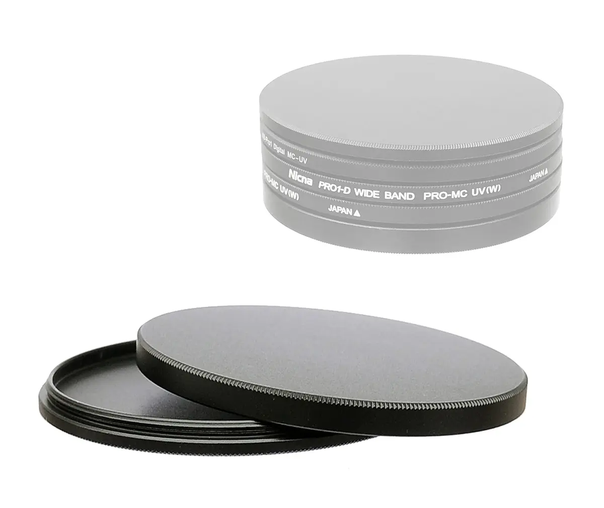 Fotasy Metal Filter Caps, Aluminum Alloy, Slim Stack Fits 49mm UV CPL Fader ND Filter | Protect & Organize - main product image