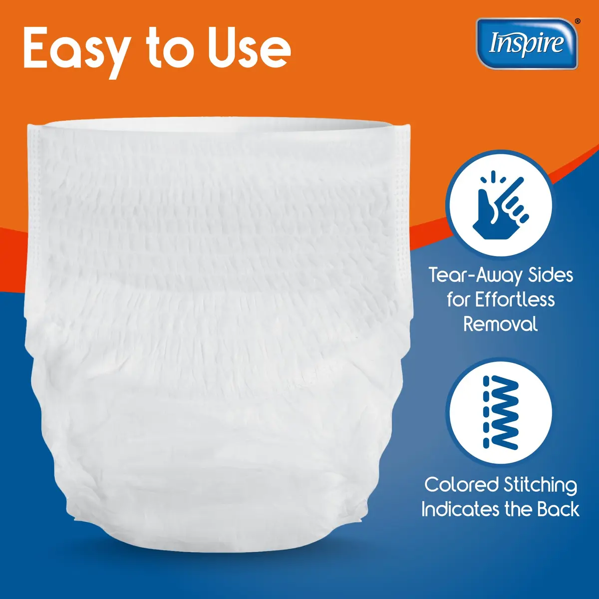 Inspire Protective Underwear for Men and Women | Adult Diapers | Disposable Pull Ups - 4 Bags of 20 | 80 Total (Small/Medium) - view 5