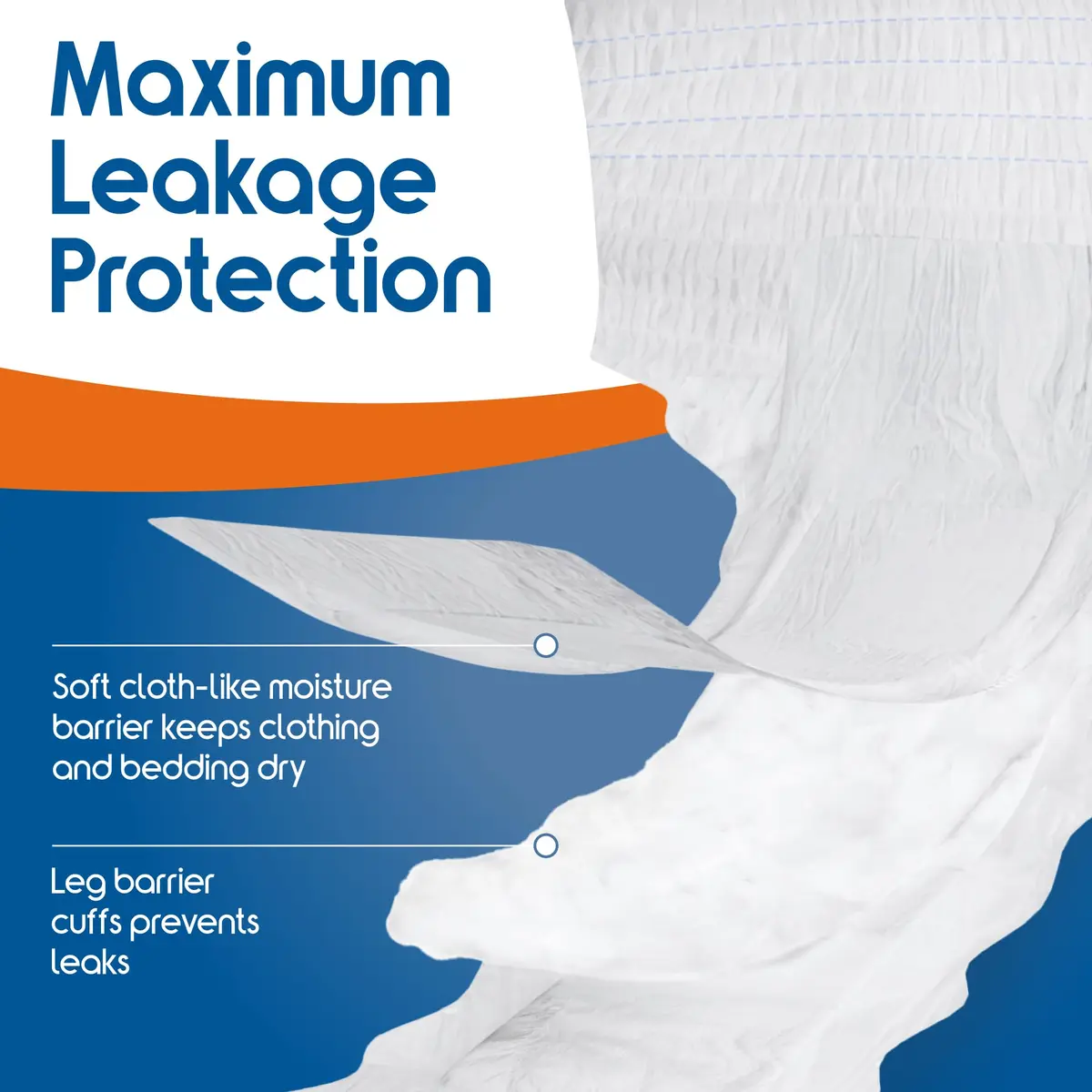 Inspire Protective Underwear for Men and Women | Adult Diapers | Disposable Pull Ups - 4 Bags of 20 | 80 Total (Small/Medium) - view 4