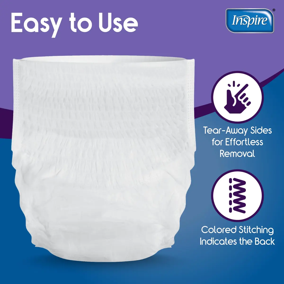 Inspire Adult Incontinence Underwear Extra Large | Super Absorbent, Odor Control, Discreet Fit - view 5